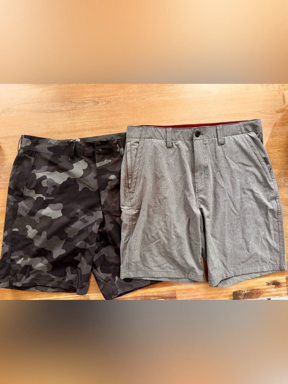 2 pairs of men’s lightweight champion and denali shorts size 36